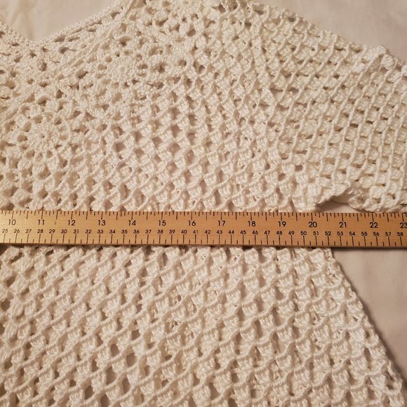 Beach cover up dress summer Outfit 100% soft cotton size M. - Picture 10 of 11